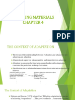 Adapting Materials