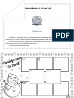 Vacanța de Iarnă - Compunere PDF