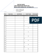 Daftar Hadir PAI