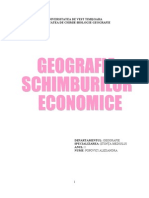 Geografia Schimburilor Economice