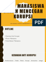 Peran Mahasiswa Dalam Pencegahan Korupsi