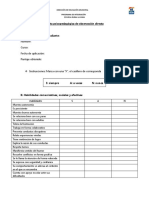 Pauta Psicopedagógica de Observación Directa