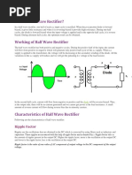 Half Wave Ractifier