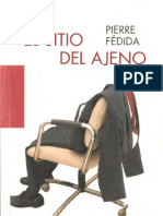 El Sitio Del Ajeno-Pierre Fédida