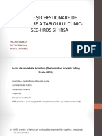 Scale Și Chestionare de Evaluare A Tabloului Clinic Sec HRDS Și Hrsa