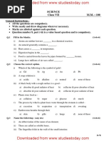 CBSE Class 7 Science Sample Paper Set P