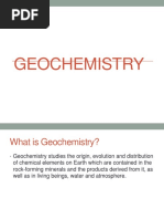 GEOCHEMISTRY