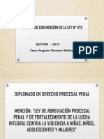 Diplomado Ley #1173 - Penal y Procesal Modulo I