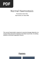 Normal Haemostasis