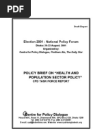 Election 2001: National Policy Forum: Policy Brief On "Health and Population Sector Policy"