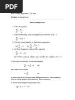 Transport Phenomena Problem Set 1