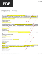 Psiquiatría Prueba 7 - Dr. Guevara