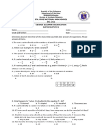 2nd Periodical Test 2019