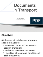 Main Documents Used in Transport