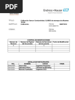 Calibración CLS50D Conductividad