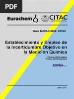 Establecimiento y Empleo de La Incertidumbre Objetivo en La Medición Quimica EURACHEM