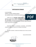 Certificado Wilfredo Cerrón Meza