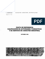 MINVU Circular 95-98 (Clasificación Actividad) PDF