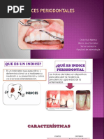 INDICES PERIODONTALES Intersemestral