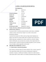 Historia Clínica y Examen de Estado Mental