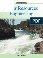 Water Resources Engineering Excerpt From Mays