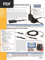 1" (25mm) Motorized Translation Stages: Motion Control