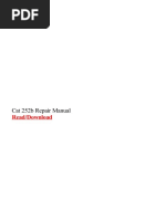 Cat 252b Repair Manual