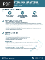 Plan de Estudios CIBERTEC Electronica Industrial