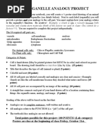 CH 7 Cell Organelle Analogy Project Rubric 2013-1