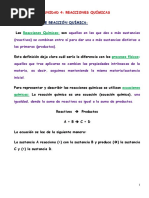 Unidad 4 Reacciones Químicas