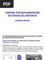 Control Por Realimentación de Estados Del Motor DC