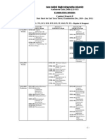 Programme: B. Tech (CSE, CVE, ECE, EEE, EVE, ICE, IT, MAE, PE, TE) - Regular & Reappear