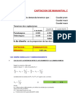 Diseño y Calculo de Captaciones en Ladera