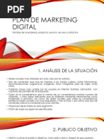 Plantilla Plan de Marketing Digital