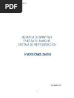 Memoria Descriptiva Refrigeracion PDF