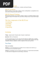 IELTS Test Format