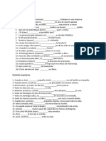 Indefinido e Imperfecto Ejercicios Ejercicios de Gramatica - 27920