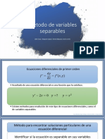 Método de Variables Separables