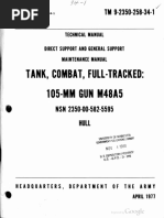 TM 9-2350-258-34-1 Tank, Combat, Full Tracked 105-mm Gun M48A5 Hull 1977