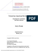 Toward An American Revolution - Exposing The Constitution and Other Illusions by Jerry Fresia