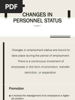 Chapter 7 Changes in Personnel Status 1