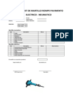 Check List Martillo Rompepavimento Electrico-Neumatico