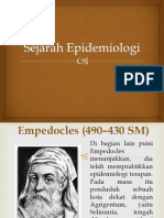 Sejarah Epidemiologi