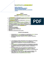 Guía de Planificación y Presupuestos I