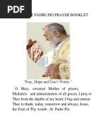 My Saint Padre Pio Prayer Booklet