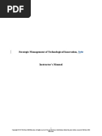 Samples Solution Manual Strategic Management of Technological Innovation 5th Edition by Schilling SLM1342