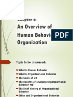 Human Behavior in Organization