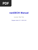 Nandeck Manual