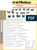 Verben Mit Prapositionen Arbeitsblatter - 80813
