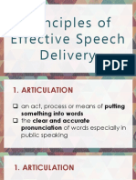 Effective Speech Delivery